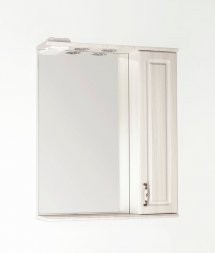 Зеркальный шкаф Style Line Олеандр-2 65/С, рельеф пастель