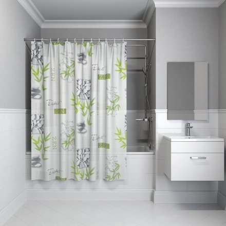 Штора для ванной комнаты, 180х180 см, PEVA, P02PV11i11, IDDIS 29510