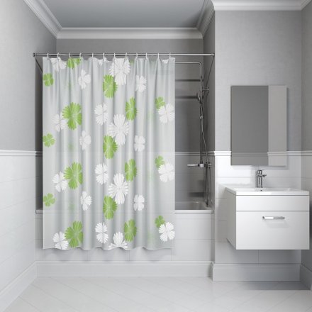 Штора для ванной комнаты, 180х180 см, PEVA, P07PV11i11, IDDIS 29514